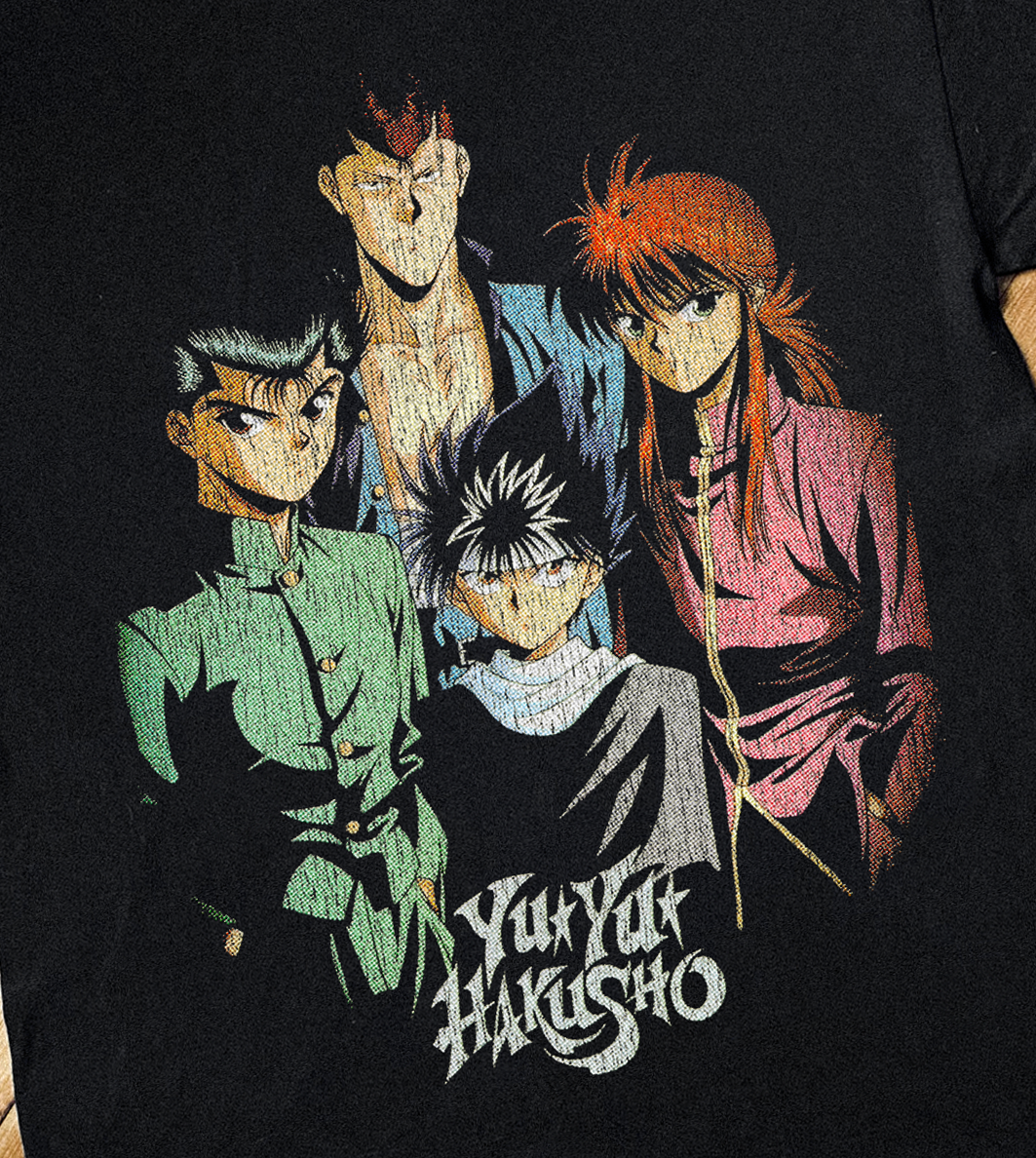 '91 Yu Yu Hakusho Black T-Shirt