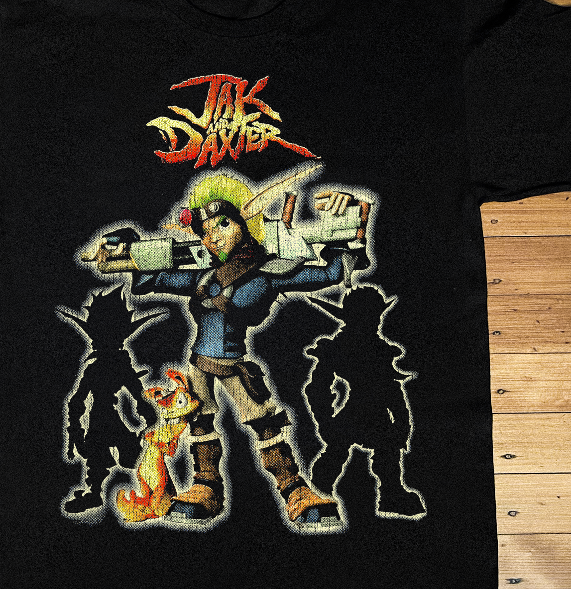 JAK AND DAXTER PS2 VINTAGE BLACK T-SHIRT