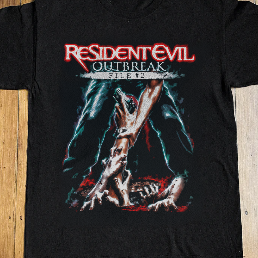 Rare Resident Evil Outbreak Washed Black Tee