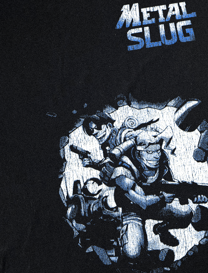 '96 Metal Slug Ps1 Black T-Shirt