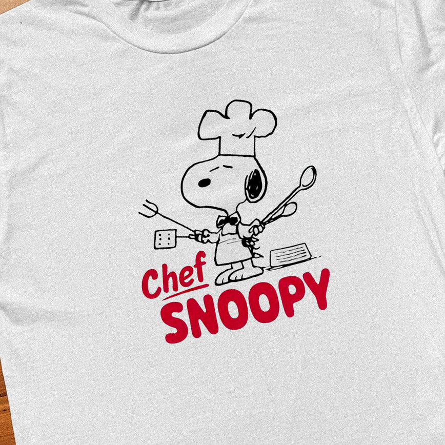 Chef Snoopy White Tee