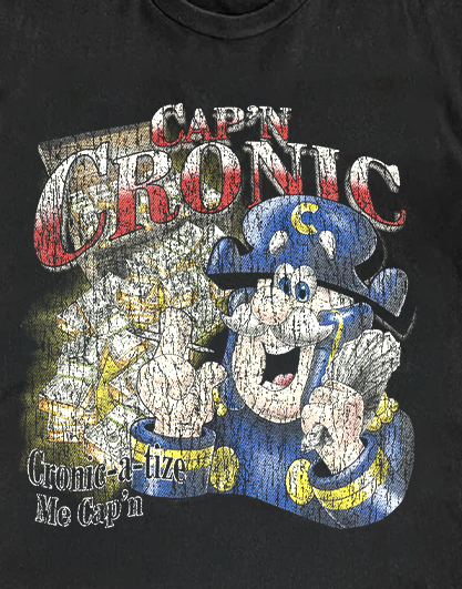 Cap'n Cronic Black Tee