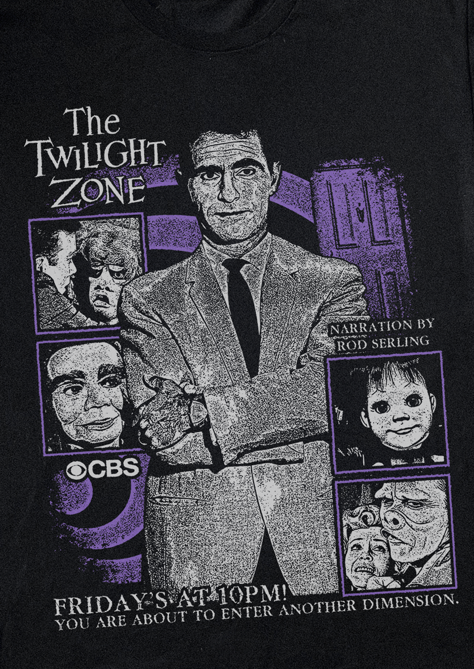 THE TWILIGHT ZONE BLACK T-SHIRT