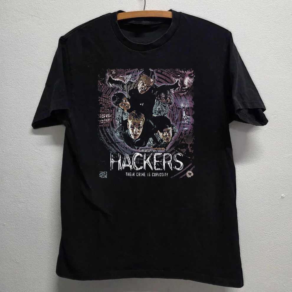 '95 HACKERS VINTAGE BLACK T-SHIRT