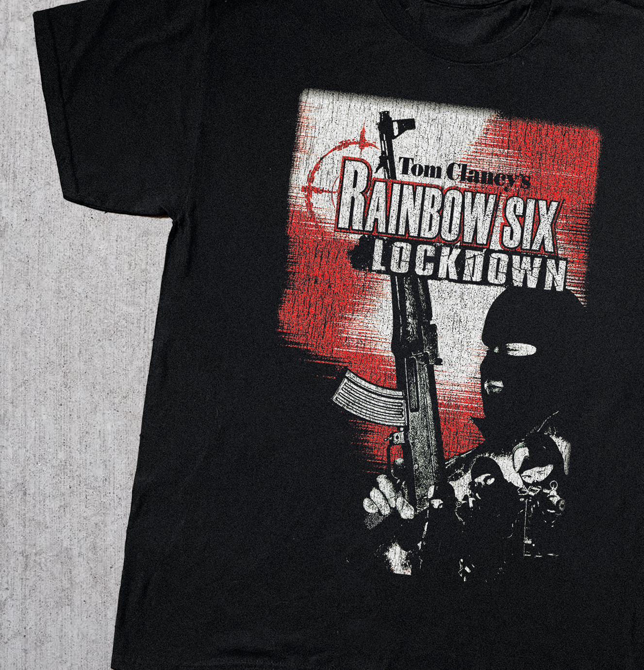 '05 RAINBOW SIX LOCKDOWN XBOX BLACK T-SHIRT