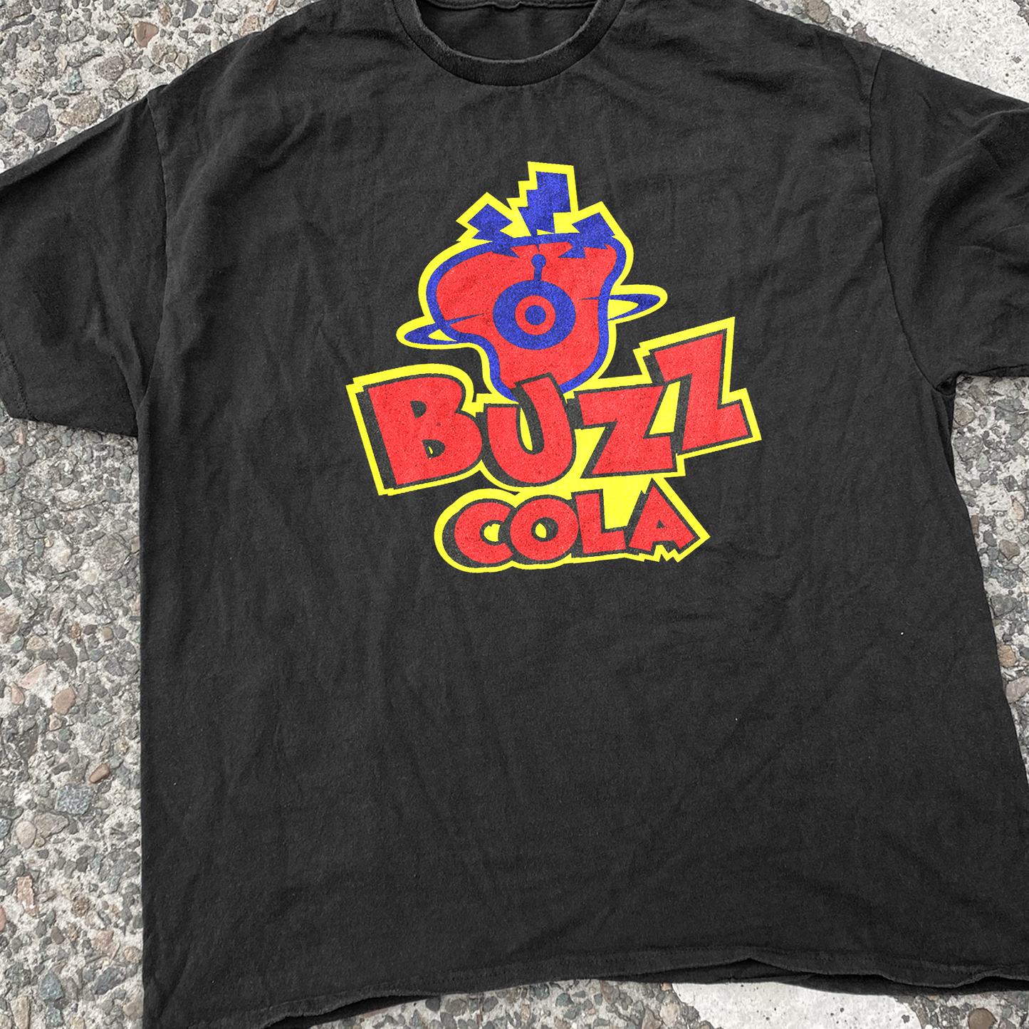 Hit 'N Run 'Buzz Cola' Black Vintage Wash Tee
