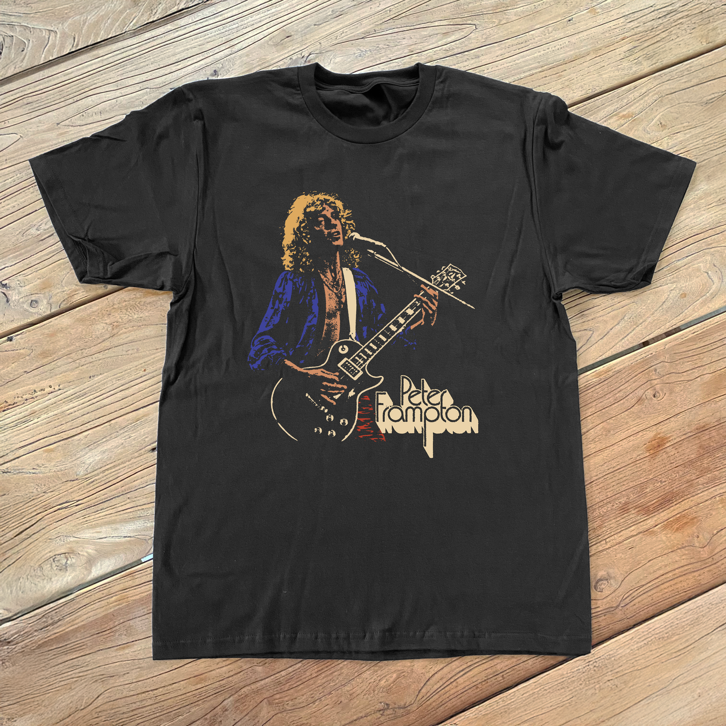 70'S Inspired Frampton Comes Alive Black T-Shirt