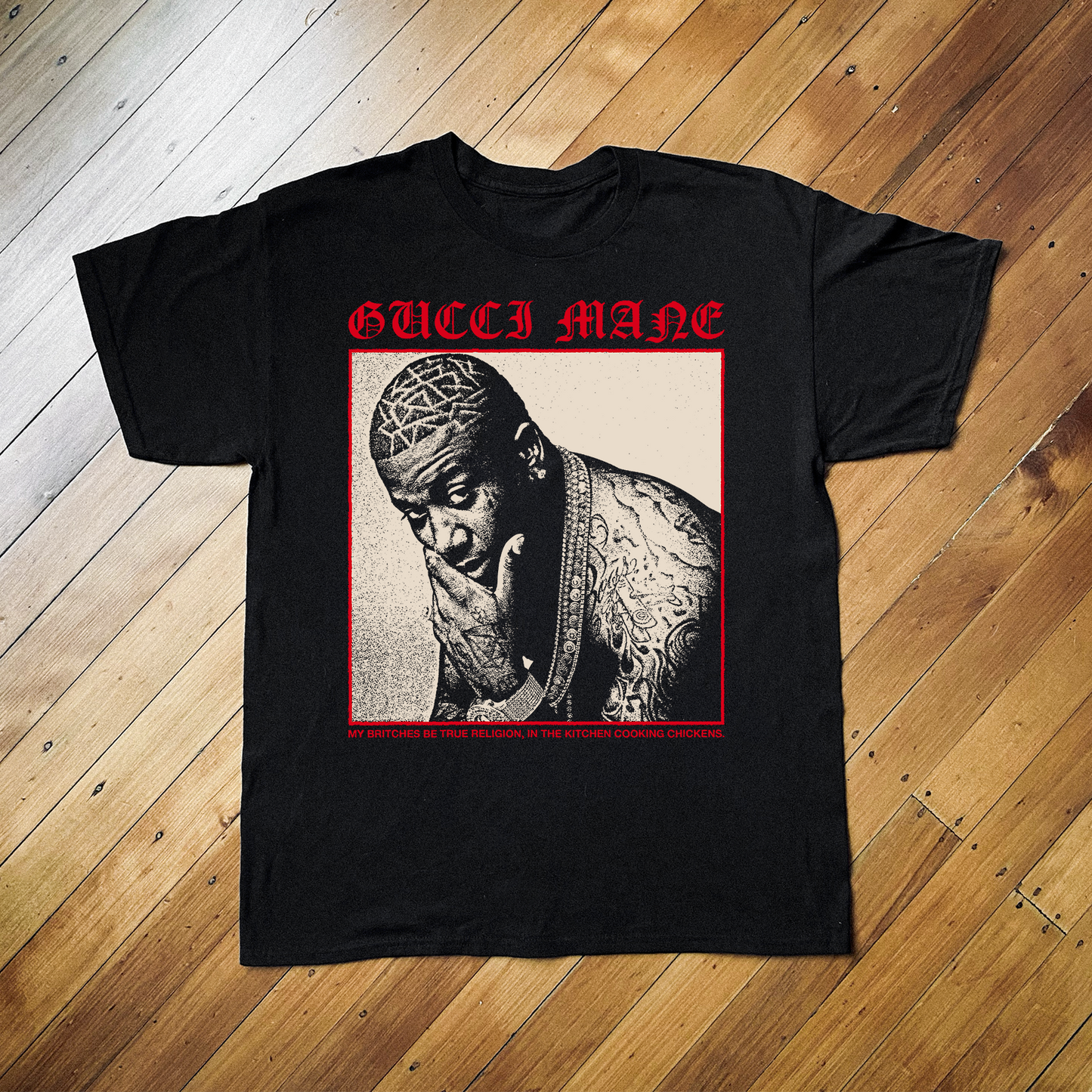 Hardcore Gucci Mane Black T-Shirt
