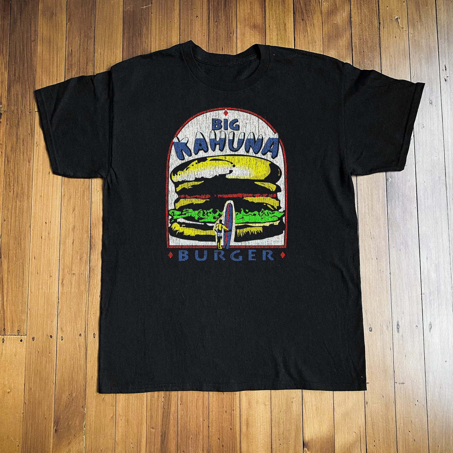 Big Kahuna Burger Pulp Fiction Black T-Shirt