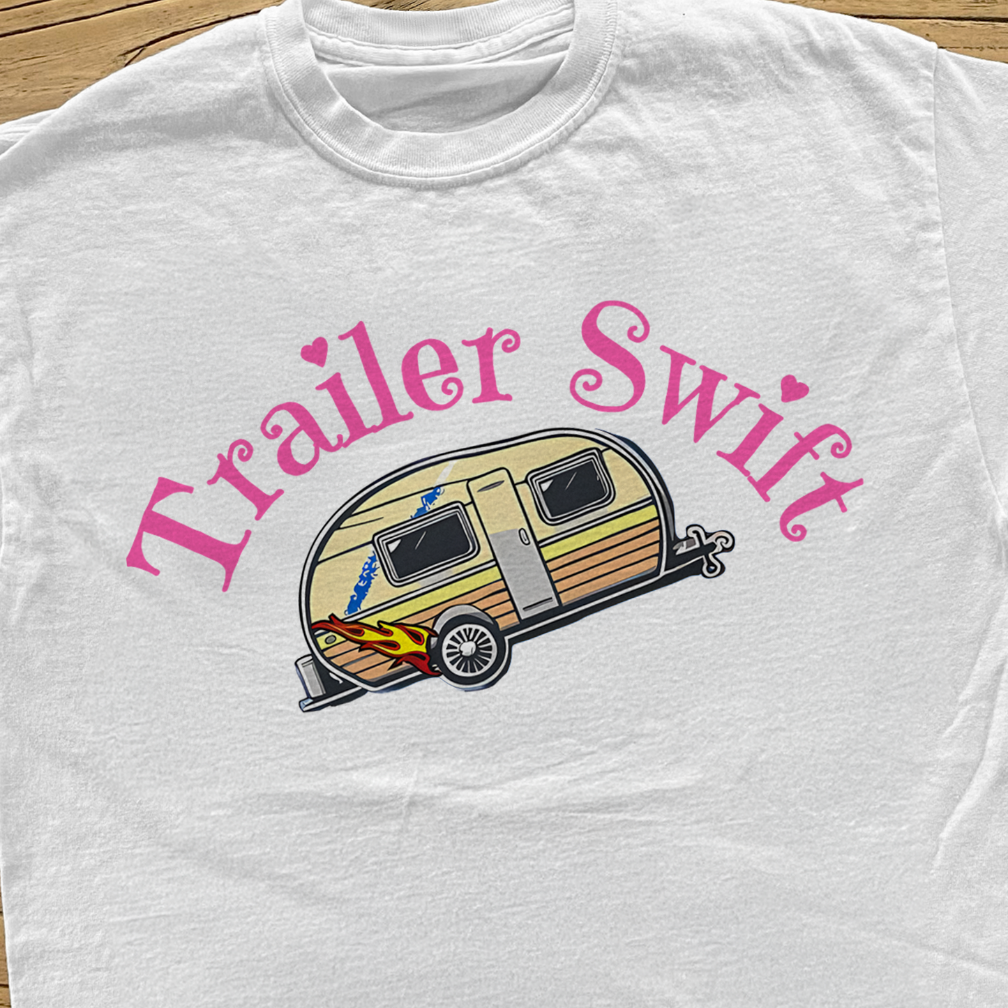 'Trailer Swift' White T-Shirt