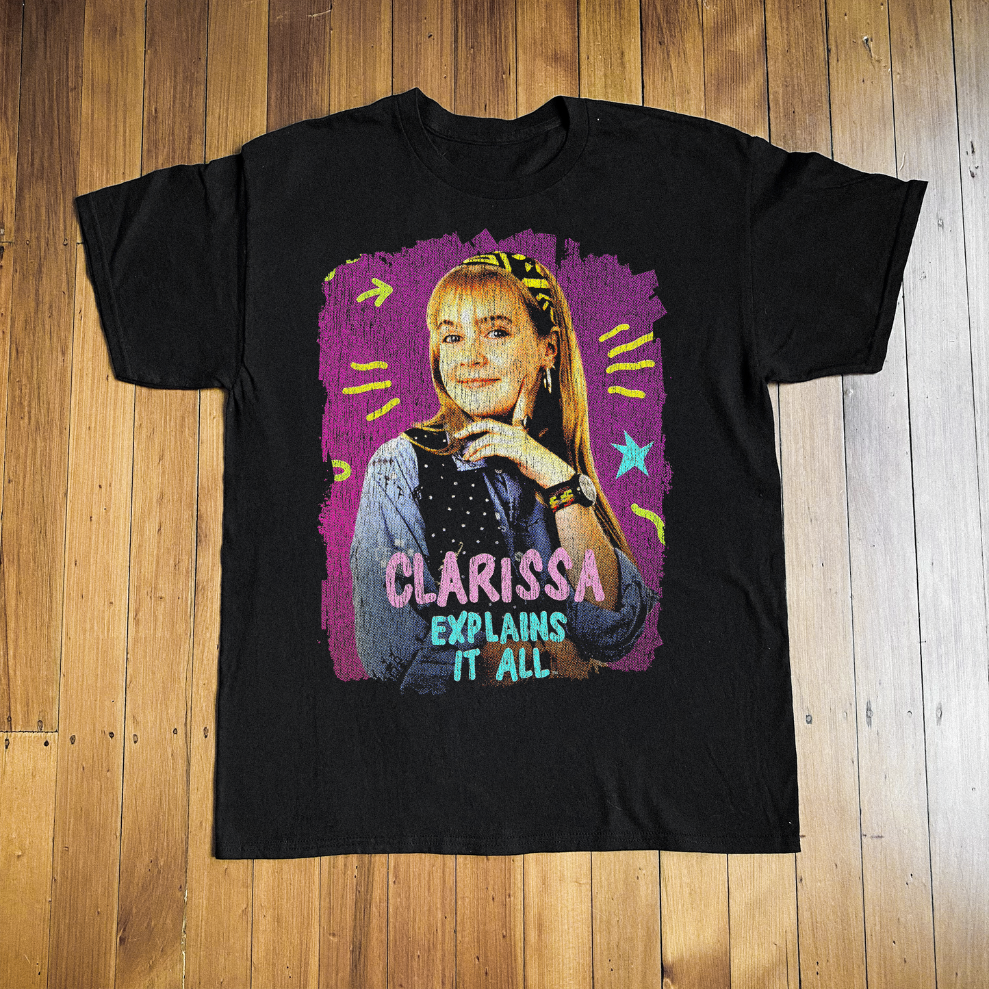 '91 Clarissa Explains It All Black Promo T-Shirt