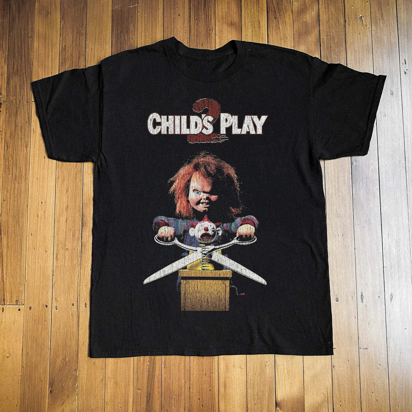 '90 Chucky 2 Black T-Shirt