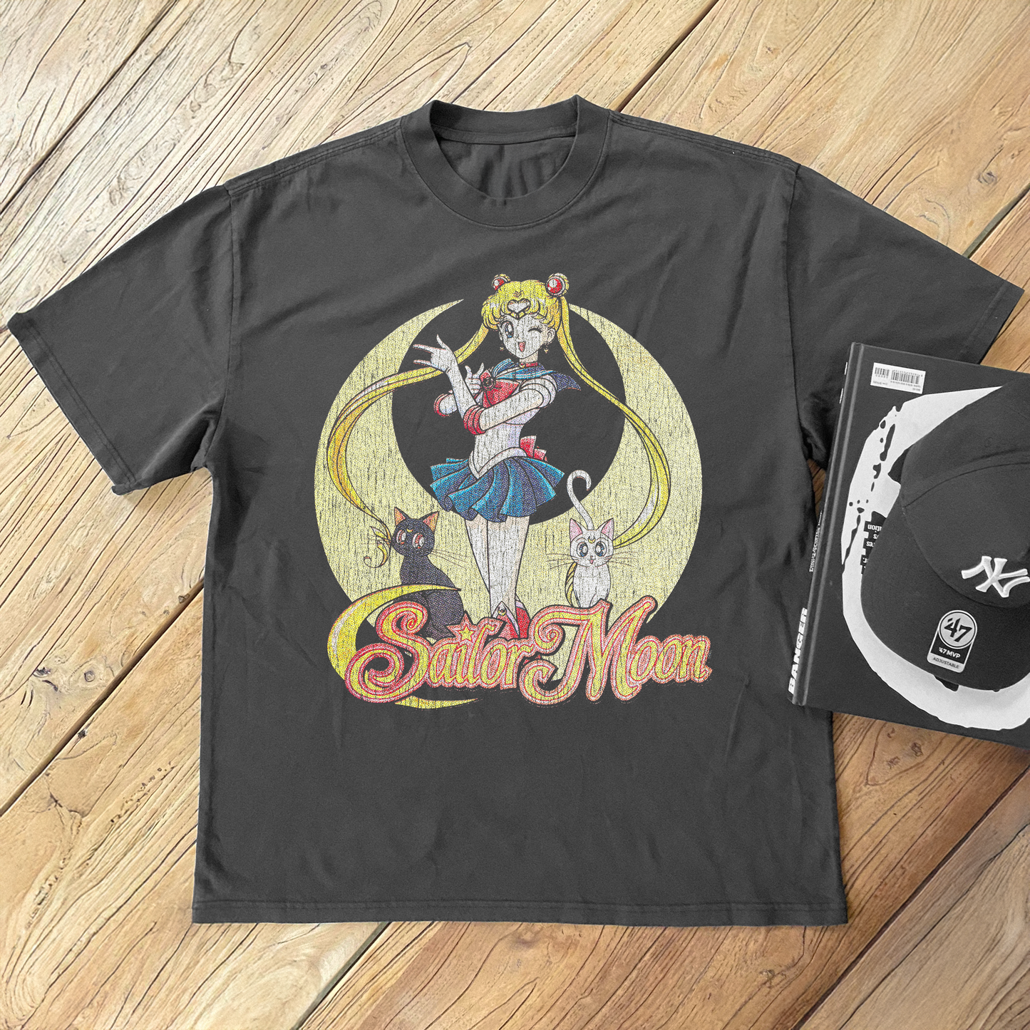 '92 Sailor Moon Black T-Shirt