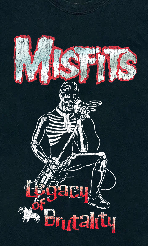 Misfits Legacy Of Brutality Vintage Black T-Shirt
