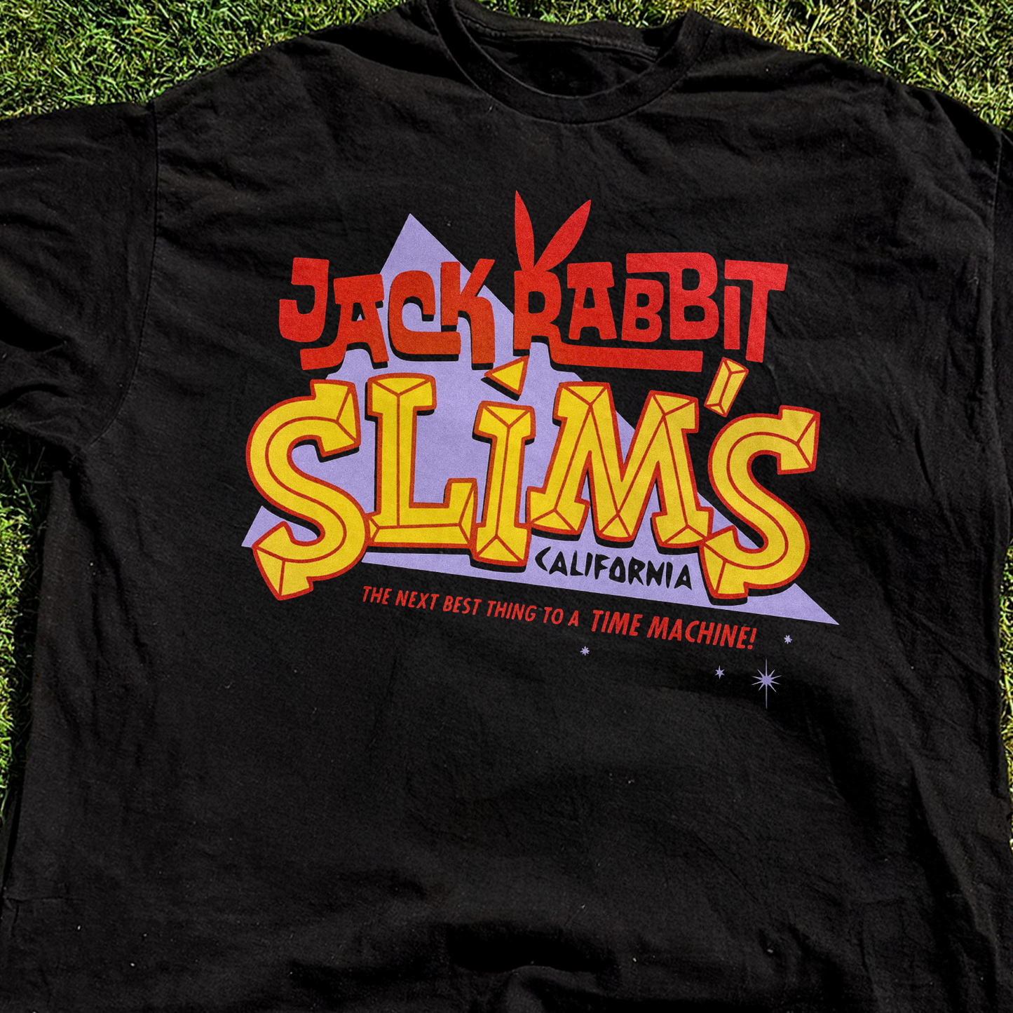 Pulp Fiction 'Jack Rabbit Slims' Diner Vintage Washed Black Tee
