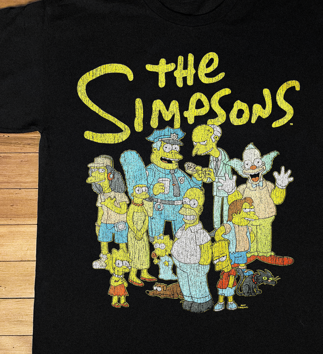 '93 Simpsons Black T-Shirt