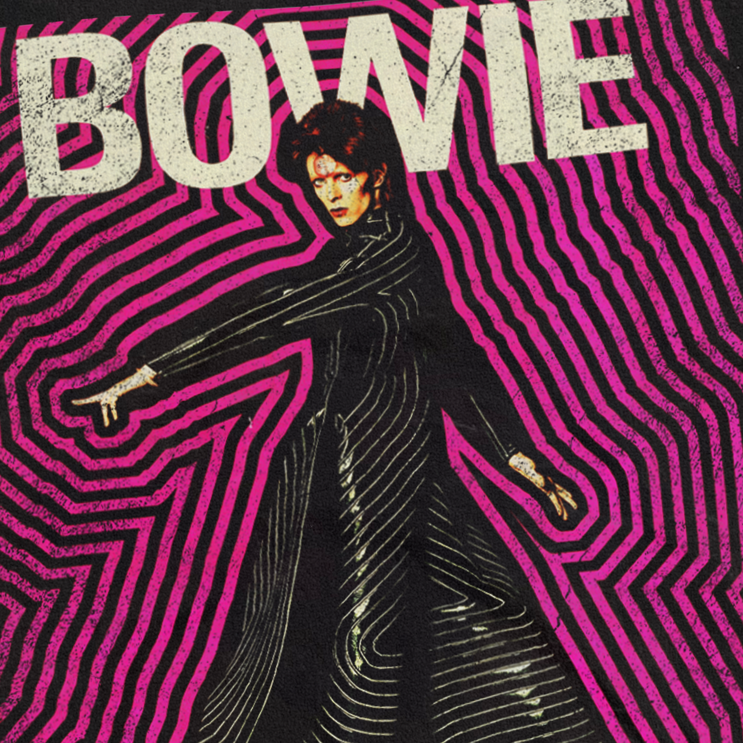 BOWIE 'MOONAGE DAYDREAM' BLACK T-SHIRT
