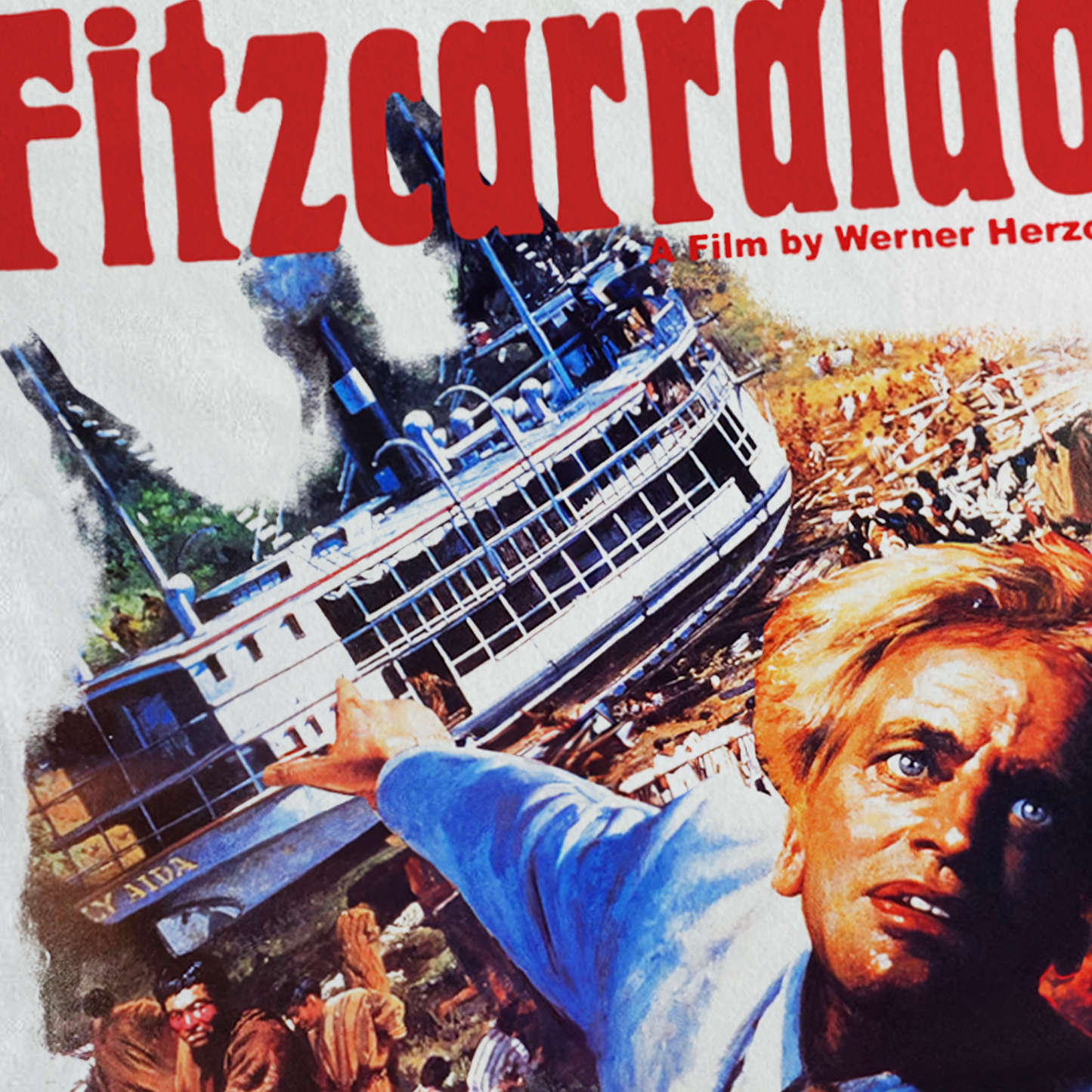 Vintage 'Fitzcarraldo' Movie Promo White T-Shirt