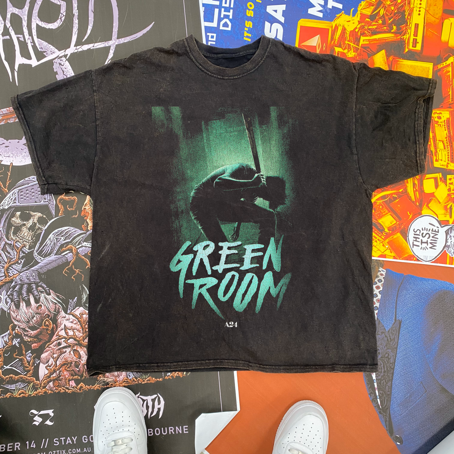 Green Room Vintage Black T-Shirt