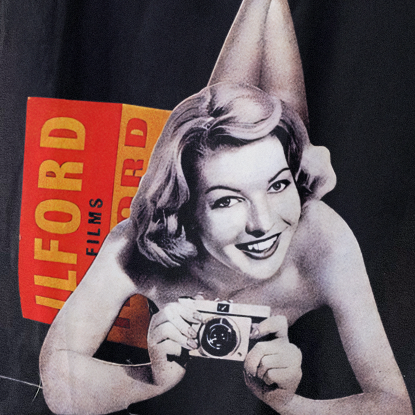 Vintage Ilford 'Films' 60S Black T-Shirt