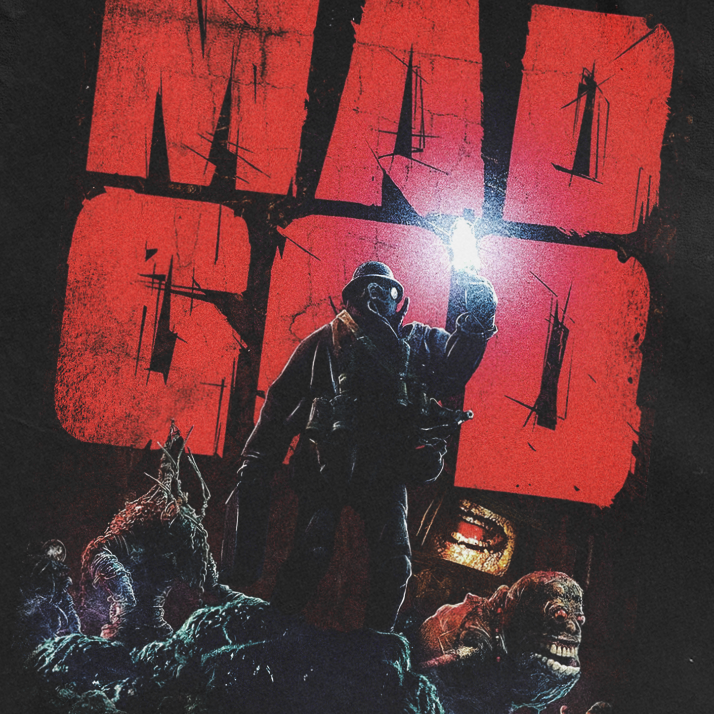 'Mad God' Vintage Black T-Shirt