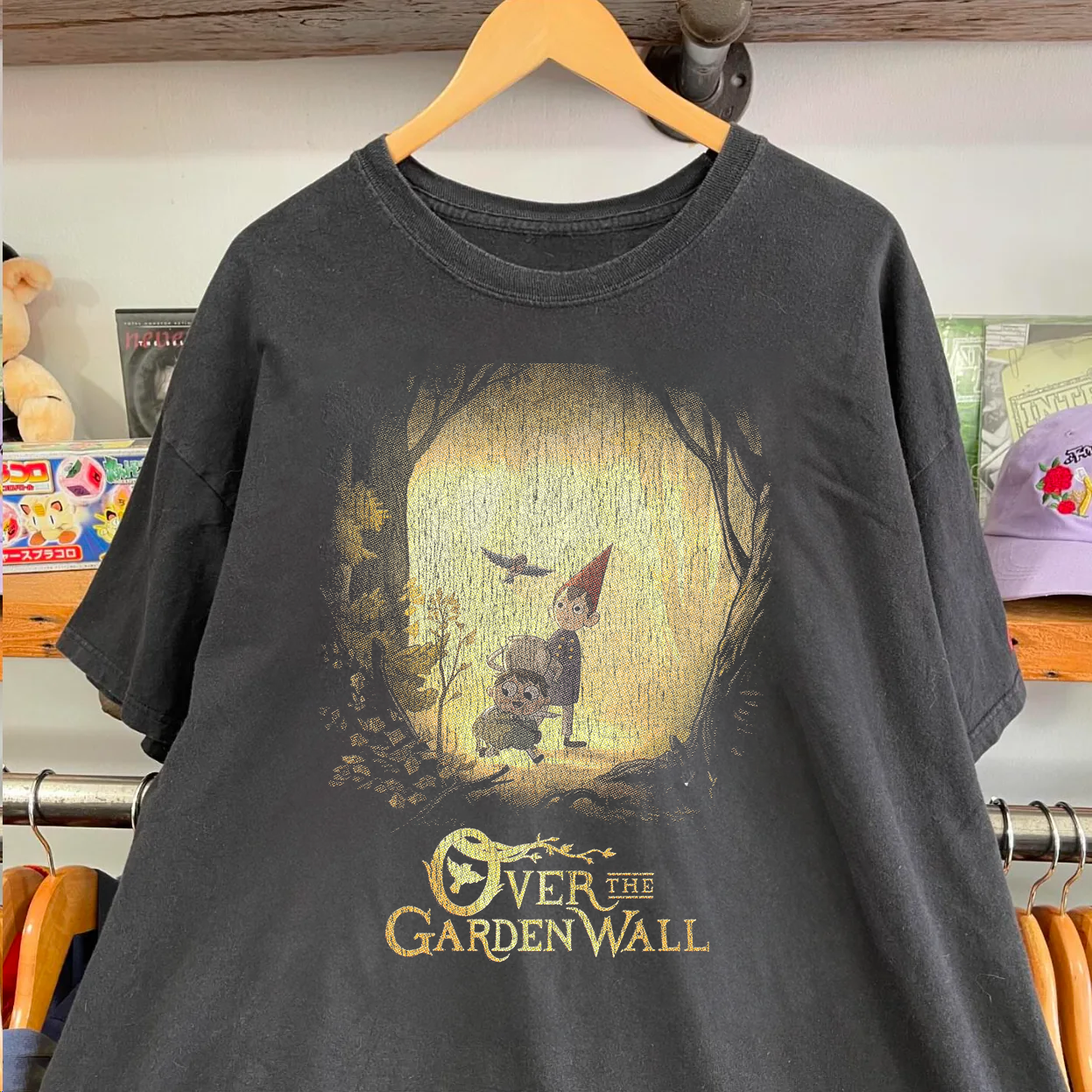 Over The Garden Wall Vintage Black T-Shirt