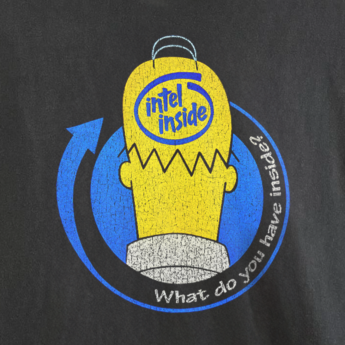 What Do You Have Inside? Rare Vintage Washed T-Shirt