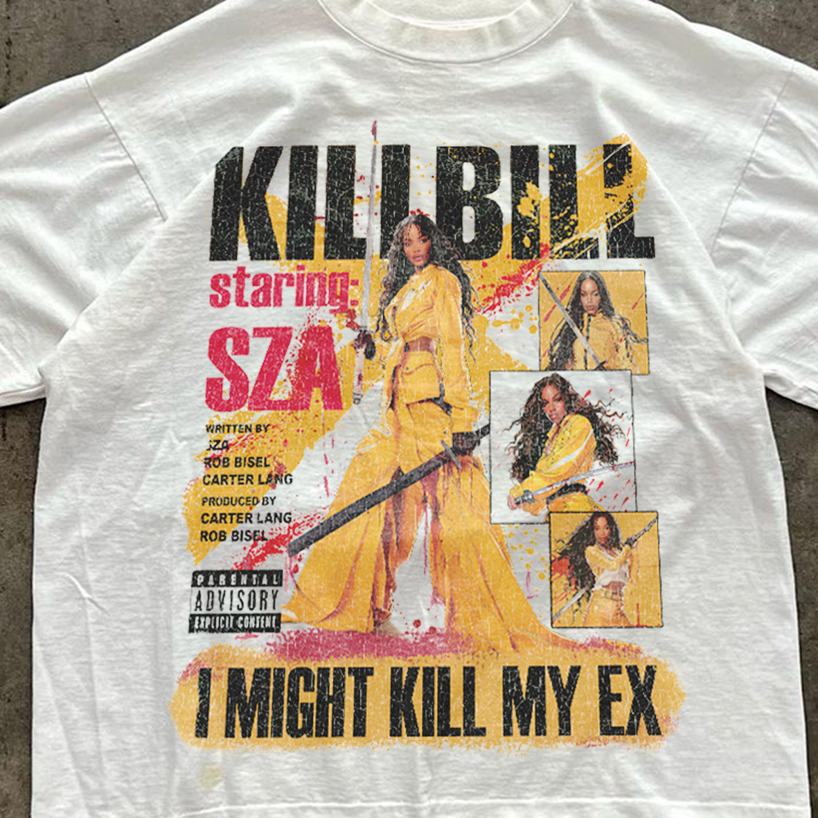 KILL BILL X SZA WHITE T-SHIRT