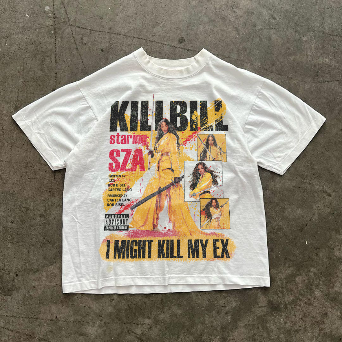 KILL BILL X SZA WHITE T-SHIRT