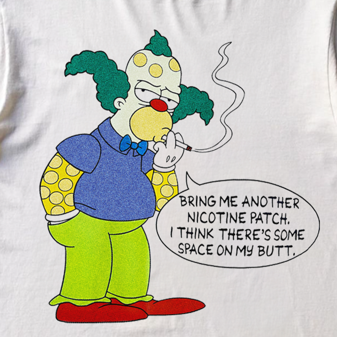 Nicotine Patch Krvsty Premium White T-Shirt