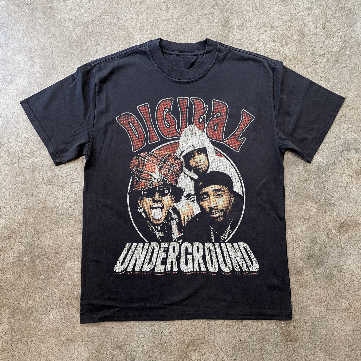 90'S Boot Digital Underground Black T-Shirt