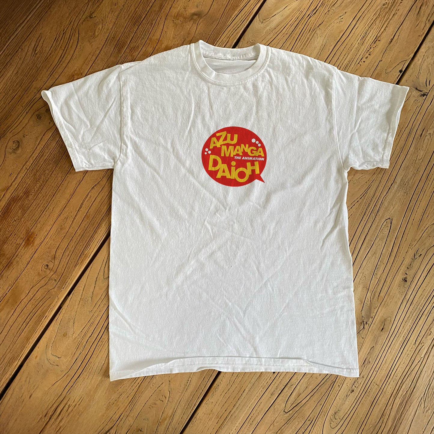 Azumanga Daioh 2000s Chiyo Kagura Washed White T-Shirt