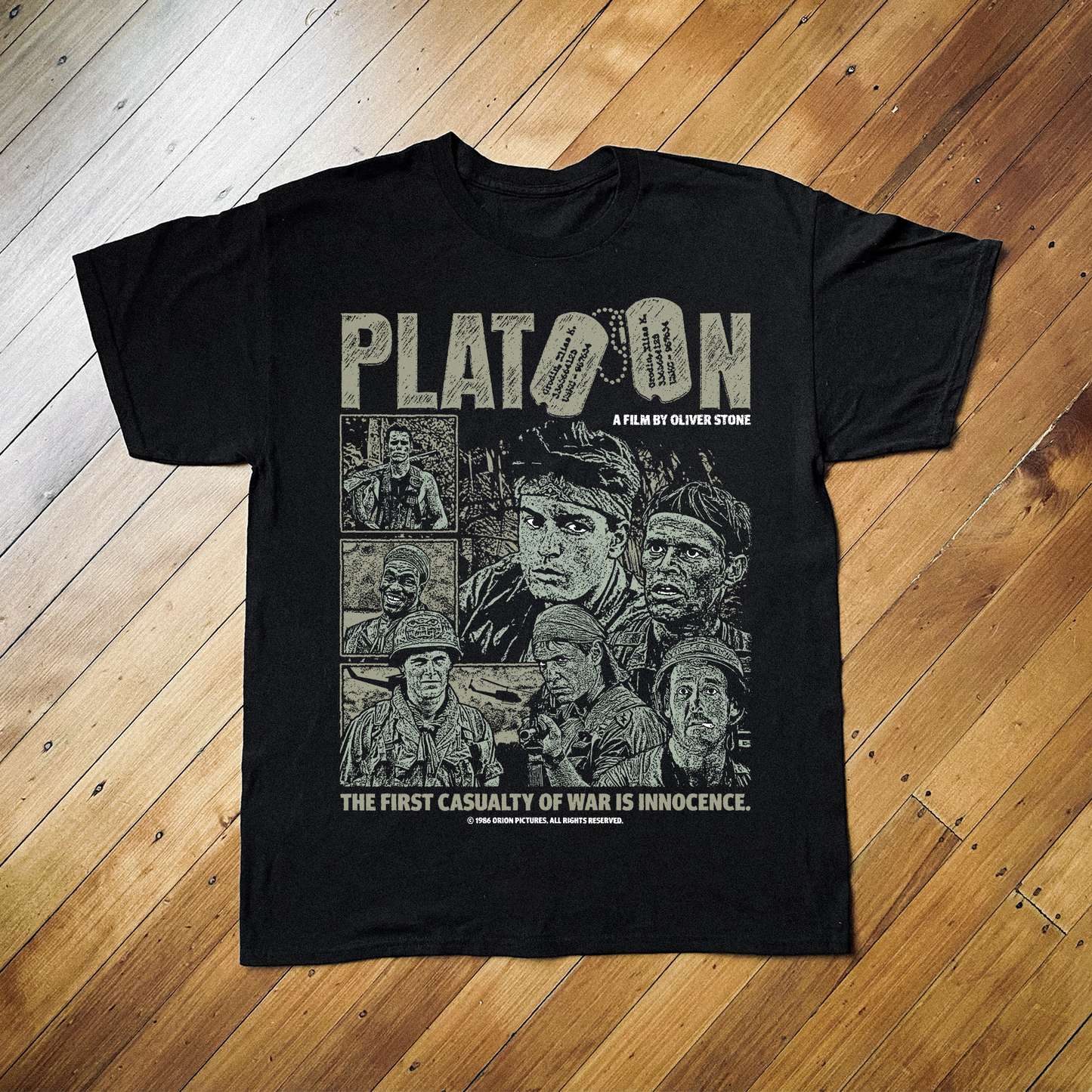PLATOON BLACK T-SHIRT