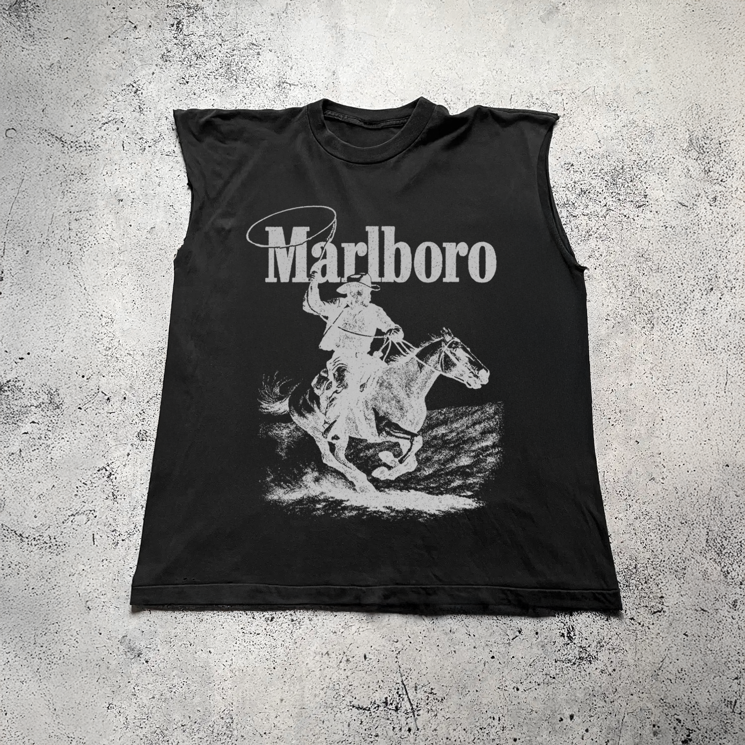 Rugged' Man Vintage Black Cut Off Tee – Parallel