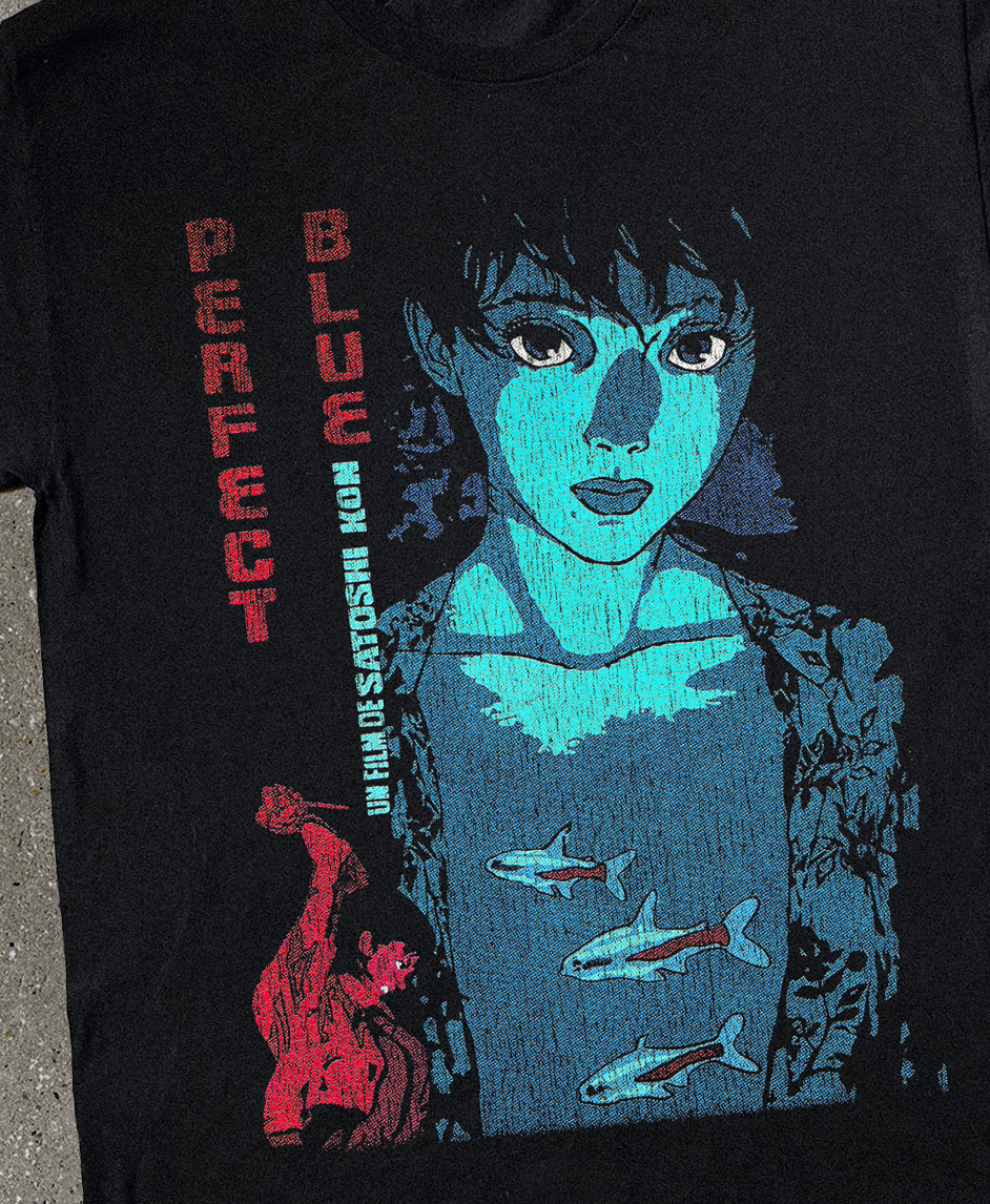 '98 Perfect Blue Promo Black T-Shirt