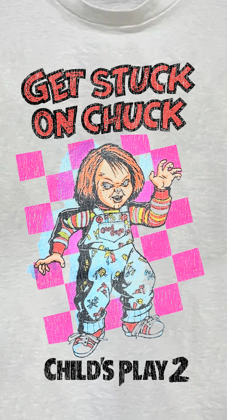 Child'S Play 2 Get Stuck On Chuck Vintage White T-Shirt