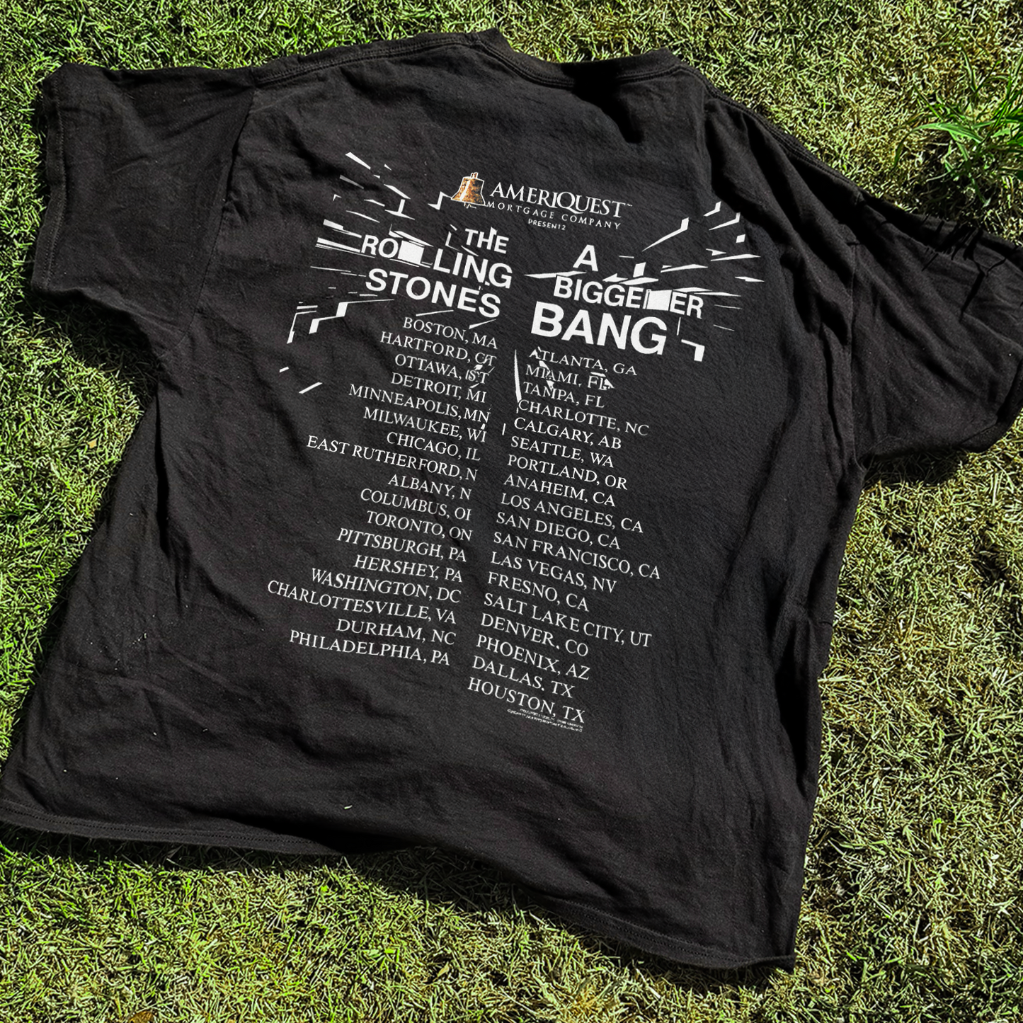 05' RLNG STONES 'A BIGGER BANG' VINTAGE WASHED BLACK TEE