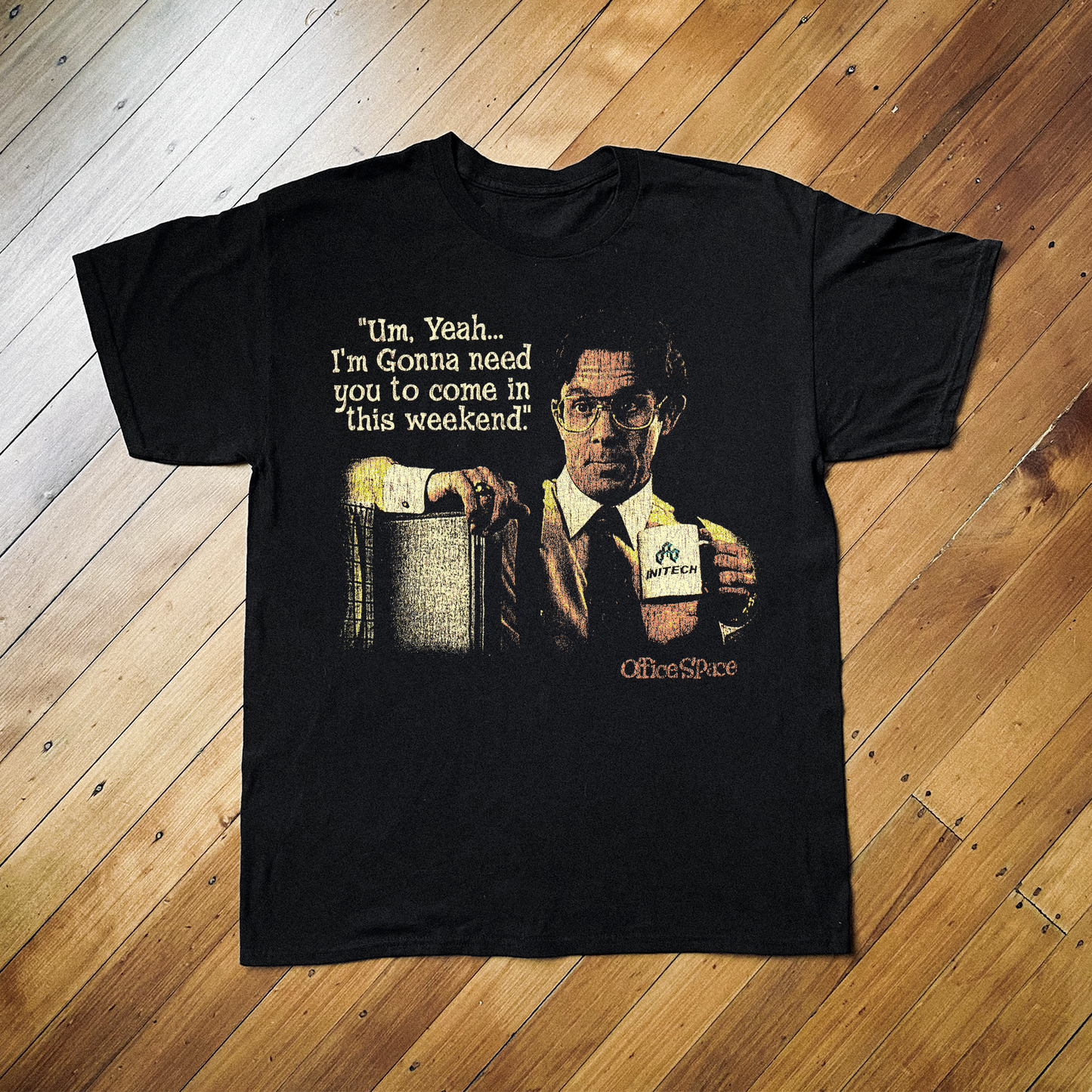 '99 Office Space Promo Black T-Shirt