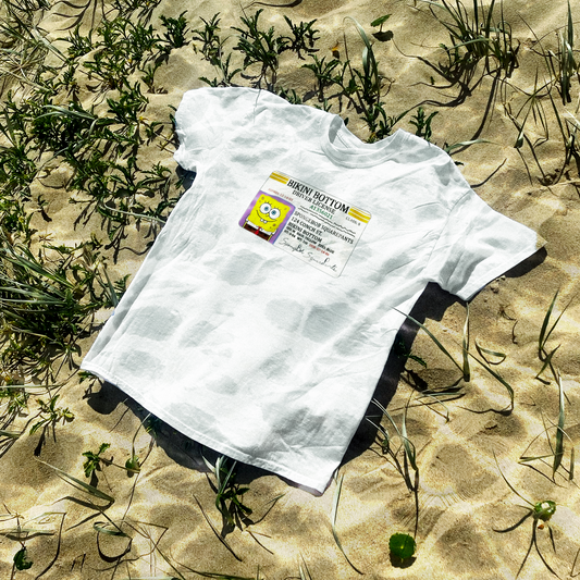 SPONGE 'BOATING LICENSE' VINTAGE WASHED WHITE TEE