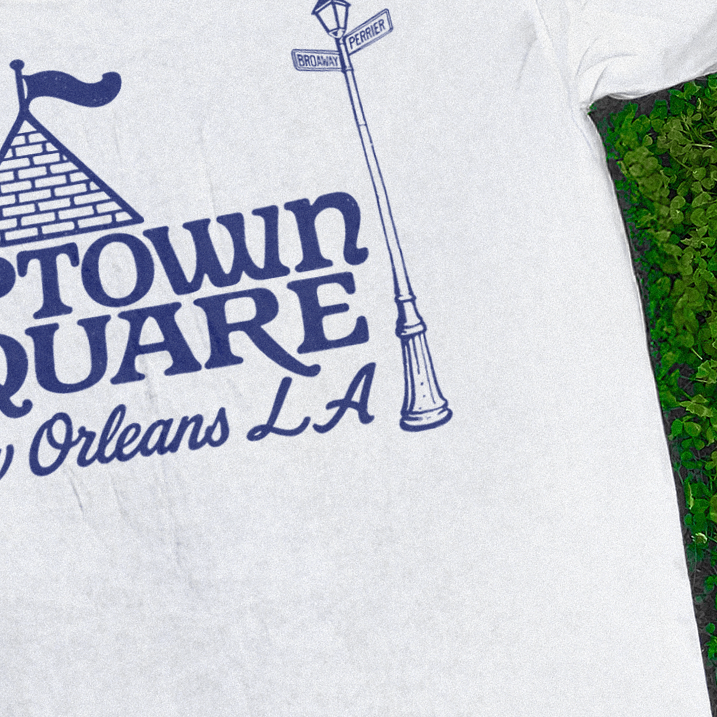 New Orleans 'Uptown Square' Market White T-Shirt