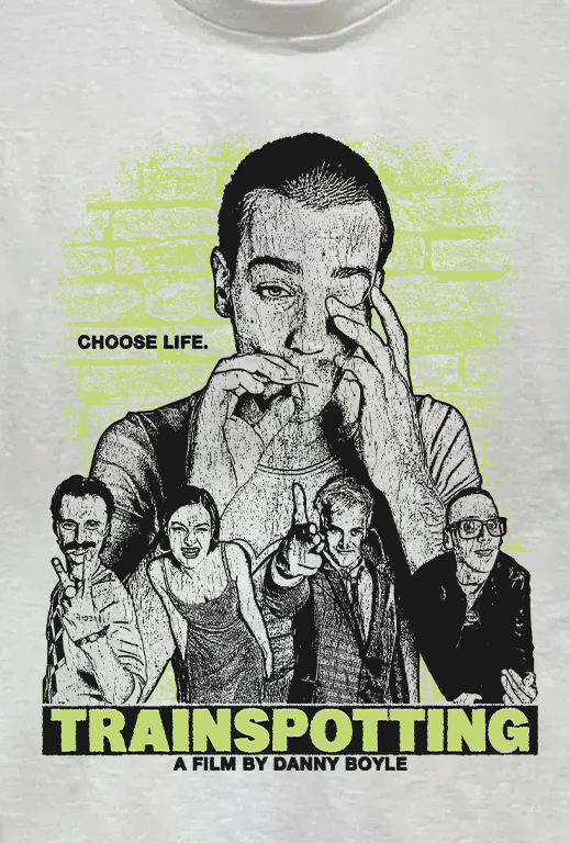 Trainspotting Vintage White T-Shirt