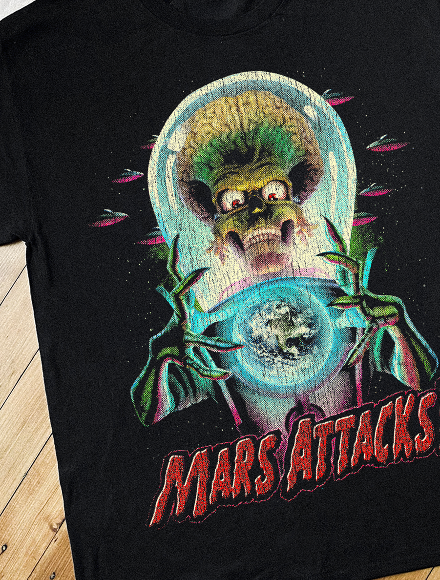 '96 Mars Attacks! Promo Black T-Shirt