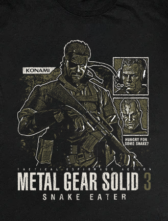 MGS 3 Snake Eater Black Tee