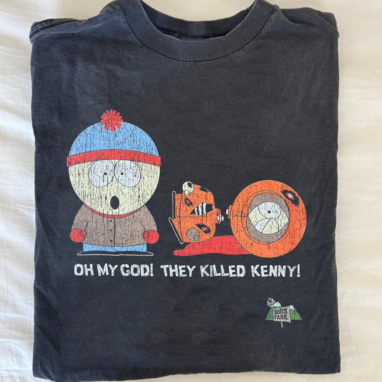 OH MY GOD! THEY KILLED KENNY VINTAGE BLACK T-SHIRT