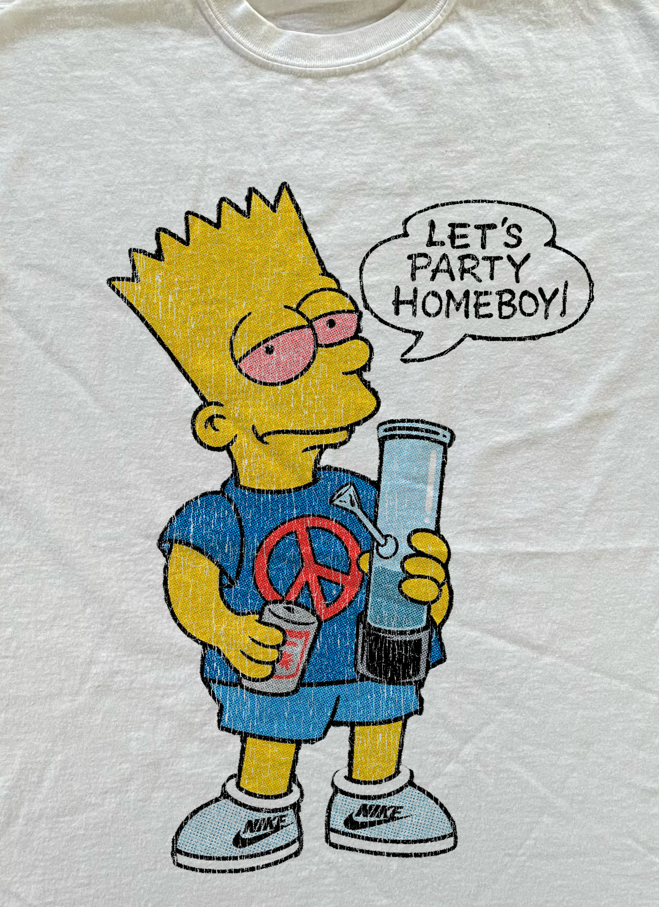 Let's Party Homeboy White Tee