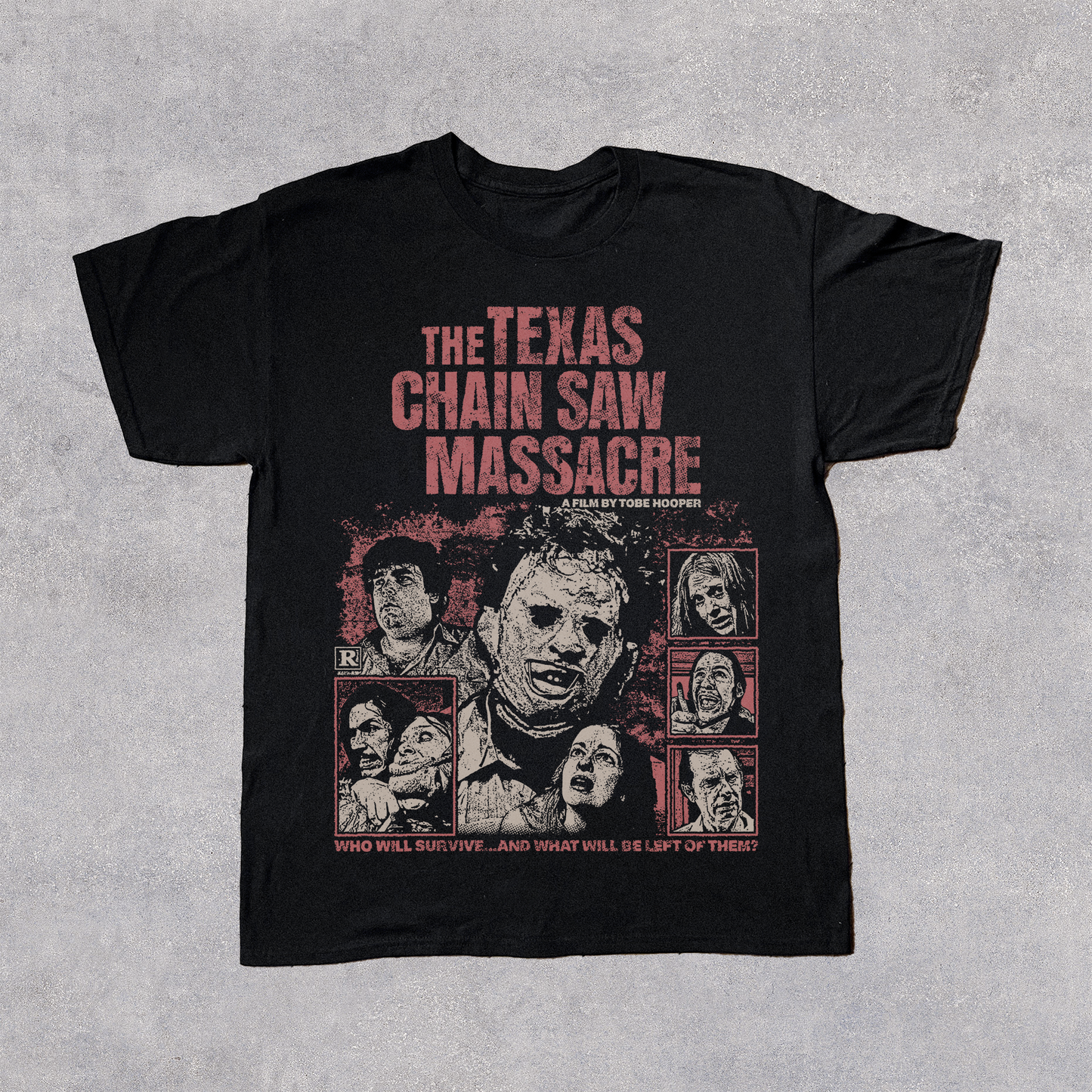 WHO WILL SURVIVE? BLACK T-SHIRT