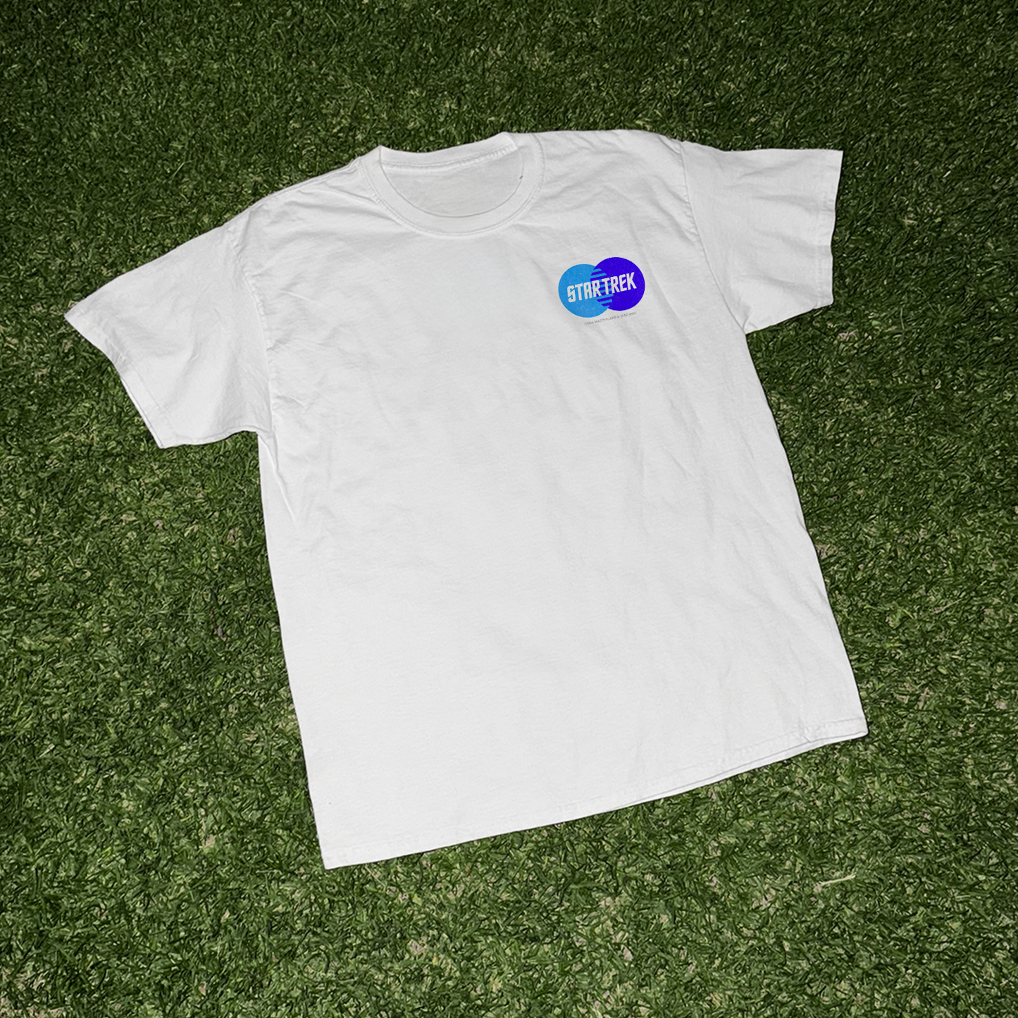 1994 'Star Trek' Mastercard Promo Tee Washed White Vintage Tee