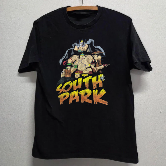 SOUTH PARK WITH WEAPONS VINTAGE BLACK T-SHIRT