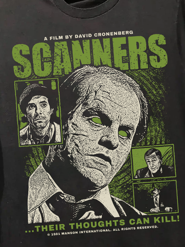 SCANNERS VINTAGE BLACK T-SHIRT