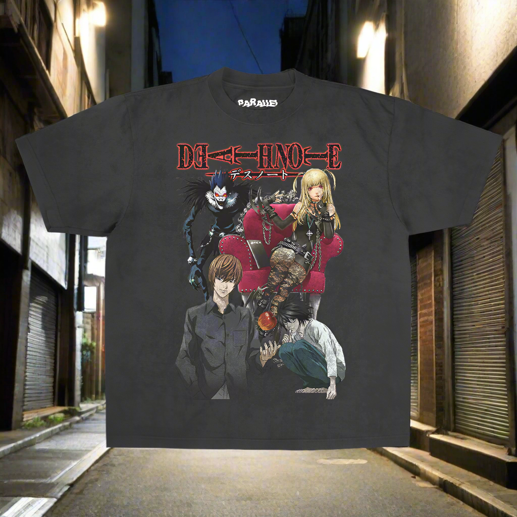Deathnote Vintage Tee Black – Parallel Deathnote Vintage Tee Black – Parallel